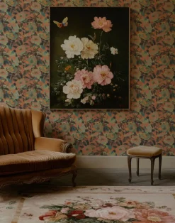Rococo Roses, Coral