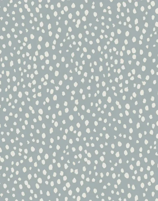 Sakura Spring Linen Fabric, Dusty Blue