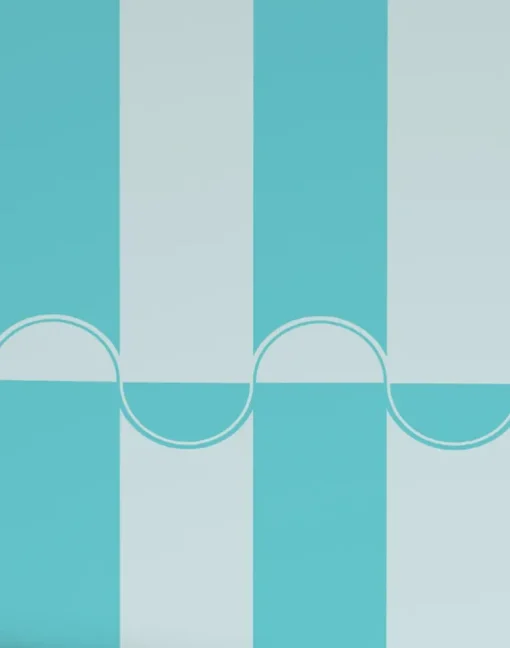 Scallop Lane, Turkish Turquoise