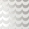 Scoop, White Flock/Silver Lustre