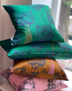 SLB Coco Tiger Mustard Cushion Cover
