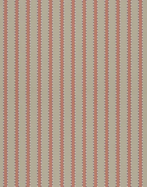 Stitched Stripe, Coral