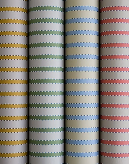 Stitched Stripe, Coral