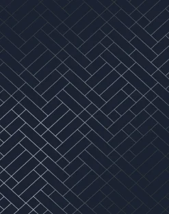 Tapet Cafe Tile, Silver & Navy Blue
