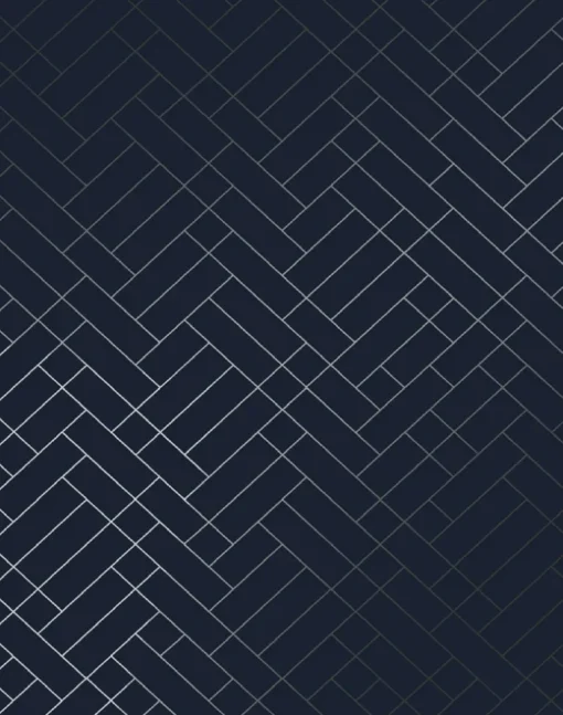 Tapet Cafe Tile, Silver & Navy Blue