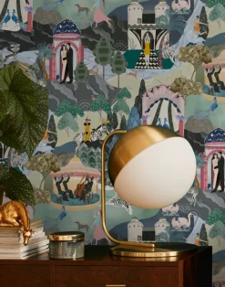 THE ART DECO HILLS TEAL & FUCHSIA