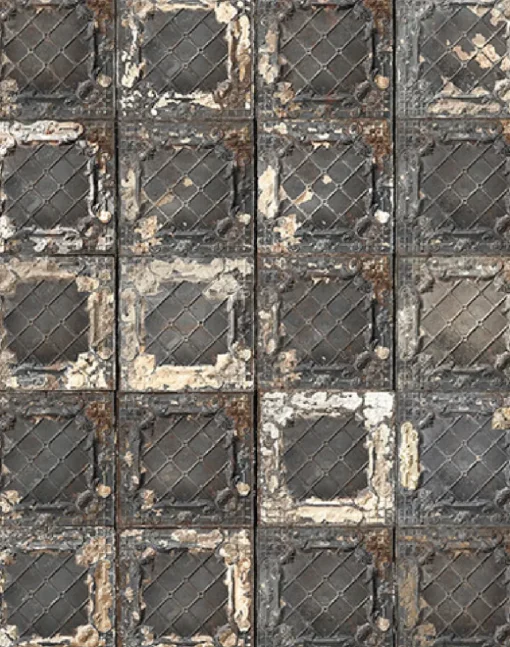 TIN-07 Brooklyn Tins Wallpaper by Merci