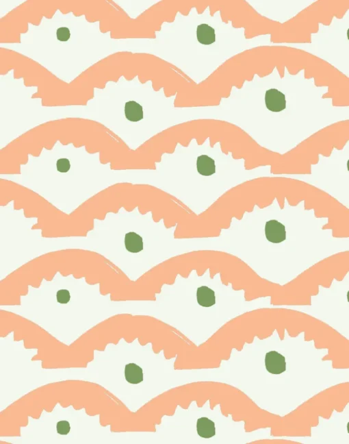 Wiggly Squiggly, Peachy - LARGE SCALE